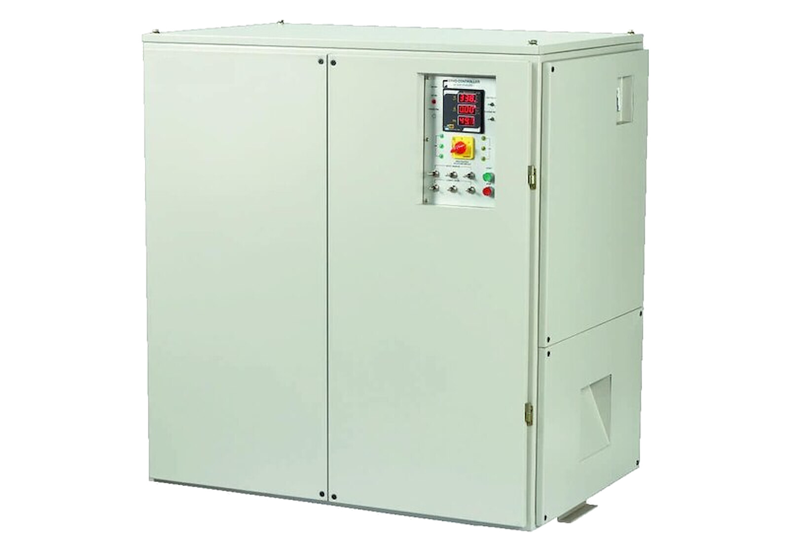 NEEL Powercon cabinet with servo controller panel and digital voltage, current and frequency meters